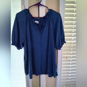 Blue Women's Top By Wonderly